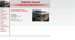 Desktop Screenshot of disson-metallbau.de